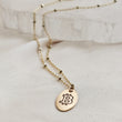 Load image into Gallery viewer, Oval Bitcoin Medallion on Dotted Chain