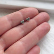 Load image into Gallery viewer, Teeny Tiny Heart Studs • Small Earring Studs • Petite Hearts • Solid Heart Posts • Simple Minimal Earrings • Sterling Silver Heart Studs