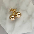 Load image into Gallery viewer, Round Stud Earrings • Gold Ball Earrings • Silver Stud Earrings • Minimalist Earrings • Round Gold Studs • Post Earring • Ball Studs