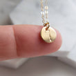 Load image into Gallery viewer, Gold Choker • Double Wrap Necklace • Long Necklace • 2 in 1 Layered • Lucky Number Disk • Personalized Stamped Pendant • Choker Wrap
