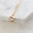 Load image into Gallery viewer, Delicate CZ Choker or Long Necklace • 2 in 1 Layering Necklace • Round Diamond Pendant • Clear Stone • Double Chain • Extra Long Necklace