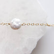 Load image into Gallery viewer, Dainty Pearl Bracelet • Tiny Coin Pearl • Minimalist Jewelry • Layering Bracelet • Bridesmaid Gift • Single Pearl • Gift For Her