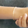 Load image into Gallery viewer, Gold Link Bracelet • Layering Bracelet • Minimalist Jewelry • Gold Links • Gift For Her • Stacking Bracelet • Layering Bracelet