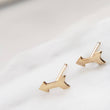 Load image into Gallery viewer, Tiny Gold Arrow Studs • Small Stud Earrings • Dainty Gold Studs • Small Silver Arrows • Delicate Arrow Earrings
