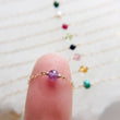 Load image into Gallery viewer, Dainty Birthstone Necklace • Tiny Gemstone • Birthday Gift • Layering Necklace • Personalized Jewelry • Delicate Gold Chain • Gift For Her