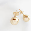 Load image into Gallery viewer, Round Stud Earrings • Gold Ball Earrings • Silver Stud Earrings • Minimalist Earrings • Round Gold Studs • Post Earring • Ball Studs