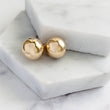 Load image into Gallery viewer, Round Stud Earrings • Gold Ball Earrings • Silver Stud Earrings • Minimalist Earrings • Round Gold Studs • Post Earring • Ball Studs