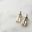 Load image into Gallery viewer, Little Arrow Earrings • Tiny Arrow Studs • Silver Arrow Studs • Tiny Boho Arrows • Festival Jewelry • Arrow Tragus Earring • Delicate Arrows