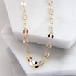 Load image into Gallery viewer, Dainty Gold Necklace • Fancy Link Necklace • Lace Chain • Layering Chain • Gift For Her • Minimalist Jewelry • Everyday Jewelry