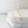 Load image into Gallery viewer, Dainty Gold Necklace • Fancy Link Necklace • Lace Chain • Layering Chain • Gift For Her • Minimalist Jewelry • Everyday Jewelry
