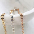 Load image into Gallery viewer, Sequin Chain Bracelet • Gold Coin Bracelet • Layering Chains • Gift For Her • Stacking Bracelet • Rose Gold Circle Chain • Minimalist