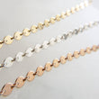 Load image into Gallery viewer, Sequin Chain Bracelet • Gold Coin Bracelet • Layering Chains • Gift For Her • Stacking Bracelet • Rose Gold Circle Chain • Minimalist