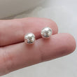Load image into Gallery viewer, Round Stud Earrings • Gold Ball Earrings • Silver Stud Earrings • Minimalist Earrings • Round Gold Studs • Post Earring • Ball Studs