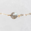 Load image into Gallery viewer, Labradorite Necklace • Single Bead Necklace • Delicate Gold Chain • Dainty Layering Necklace • Gift For Her • Stocking Stuffer