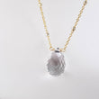 Load image into Gallery viewer, Elegant Teardrop Necklace • Clear Quartz Solitaire Drop • Delicate Dotted Chain • Layering Necklace • Gift For Her • Gift For Bridesmaids