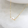 Load image into Gallery viewer, Single Pearl Necklace • Tiny Pearl • Minimalist Jewelry • Delicate Layering Necklace • Bridesmaid Gift • Gift For Her • Freshwater Pearl
