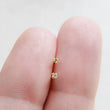 Load image into Gallery viewer, Super Tiny CZ Stud Earrings • Cubic Zirconia Studs • Dainty Silver Earring Studs • Delicate Sparkle Studs • Multiple Piercing Studs