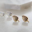 Load image into Gallery viewer, Little Leaf Studs • Tiny Leaf Earrings • Gold Leaves • Delicate Leaf Studs • Minimalist Stud Earrings • Dainty Leaf Earrings • Gift For Her