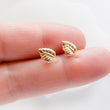 Load image into Gallery viewer, Little Leaf Studs • Tiny Leaf Earrings • Gold Leaves • Delicate Leaf Studs • Minimalist Stud Earrings • Dainty Leaf Earrings • Gift For Her