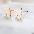 Load image into Gallery viewer, Sweet Little Bird Studs • Tiny Swallow Earrings • Delicate Post Earrings • Tiny Bird Studs • Little Stud Earrings • Gold Bird Studs