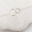 Load image into Gallery viewer, Infinity Circles Bracelet • Friendship Gift • Linked Circle Bracelet • Infinity Links • Sister Gift • Minimalist Jewelry • Delicate Bracelet