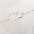 Load image into Gallery viewer, Infinity Circles Bracelet • Friendship Gift • Linked Circle Bracelet • Infinity Links • Sister Gift • Minimalist Jewelry • Delicate Bracelet