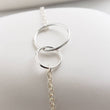 Load image into Gallery viewer, Infinity Circles Bracelet • Friendship Gift • Linked Circle Bracelet • Infinity Links • Sister Gift • Minimalist Jewelry • Delicate Bracelet