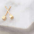 Load image into Gallery viewer, 14K Gold Tiny Cube Studs • Little Gold Studs • Delicate Square Stud Earrings • Minimalist Earrings • 14 Karat Gold Studs • Post Earrings