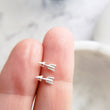 Load image into Gallery viewer, Little Arrow Earrings • Tiny Arrow Studs • Silver Arrow Studs • Tiny Boho Arrows • Festival Jewelry • Arrow Tragus Earring • Delicate Arrows
