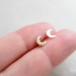 Load image into Gallery viewer, 14k Gold Crescent Moon Studs • Tiny Gold Earrings • Stud Earrings • Gold Crescent Moon Earrings • Gold Studs • Gift For Her