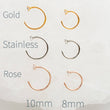 Load image into Gallery viewer, SPARKLE Hug Hoops • Thin CZ Hoops • Open Skinny Hoop • Modern Hoop Earrings • Tiny Hug Hoops • Dainty Earrings • 20g
