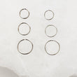 Load image into Gallery viewer, Super Thin Endless Nose Hoop • Tiny Hoop • Sleeper Hoop • Lip Ring • Dainty Earring • Cartilage • Septum • Nose Ring • Eyebrow Ring • 20g
