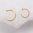 Load image into Gallery viewer, SPARKLE Hug Hoops • Thin CZ Hoops • Open Skinny Hoop • Modern Hoop Earrings • Tiny Hug Hoops • Dainty Earrings • 20g