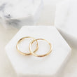 Load image into Gallery viewer, 14k Endless Hoop Earrings • Solid Gold Hoops • Thin Lightweight Hoops • Delicate Earrings • Huggie Hoops • Tiny Hoop Earrings