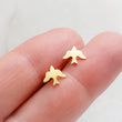 Load image into Gallery viewer, Sweet Little Bird Studs • Tiny Swallow Earrings • Delicate Post Earrings • Tiny Bird Studs • Little Stud Earrings • Gold Bird Studs