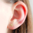 Load image into Gallery viewer, Sweet Little Bird Studs • Tiny Swallow Earrings • Delicate Post Earrings • Tiny Bird Studs • Little Stud Earrings • Gold Bird Studs