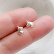 Load image into Gallery viewer, Tiny Unicorn Stud Earrings • Cute Little Unicorns • Gold Unicorn Earrings • Magical Unicorn Studs • Sweet Stud Earrings • Einhorn Studs
