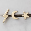 Load image into Gallery viewer, Earring Stud Set • Celestial Studs • Little Star Stud • Crescent Moon Stud • Gold Lightning Bolt • Multiple Piercing Set • Mixed Stud Set