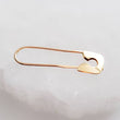 Load image into Gallery viewer, 14k Safety Pin Earring • Modern Style • Simple Gold Safety Pin • 14 Karat Gold Safety Pin Ear Wire • Minimalist Earring
