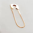 Load image into Gallery viewer, 14k Safety Pin Earring • Modern Style • Simple Gold Safety Pin • 14 Karat Gold Safety Pin Ear Wire • Minimalist Earring
