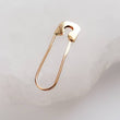 Load image into Gallery viewer, 14k Safety Pin Earring • Modern Style • Simple Gold Safety Pin • 14 Karat Gold Safety Pin Ear Wire • Minimalist Earring