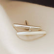 Load image into Gallery viewer, Little Modern Bar Studs • Silver Bar Earrings • Dainty Minimalist Studs • Tiny Bar Studs • Multiple Piercings