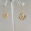 Load image into Gallery viewer, Gold Disk Earrings • Gold Coins • Hammered Disc Drops • Simple Gold Earrings • Minimalist Jewelry • Circle Earrings