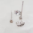 Load image into Gallery viewer, Dainty Diamond Studs • Tiny Champagne Gold Diamond Earrings • Classic Diamond Studs • Delicate Earrings • Genuine Diamonds • Full Cut