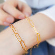 Load image into Gallery viewer, Gold Link Bracelets • Choose Your Style • Layering Bracelet • Box Chain • Sequin Chain • Cuban Curb Link • Paper Clip Link • Chunky Chain