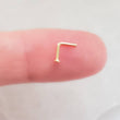 Load image into Gallery viewer, 14K Gold Nose Stud • 20G • Tiny Ball or Button Top Nose Stud • L Bend • Delicate Nose Stud • Minimalist • Round Gold Ball • Dainty Nose Bead