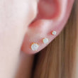 Load image into Gallery viewer, Tiny Sparkle Studs • CZ Set • Little Crystal Earring Studs • Delicate Stud Set • Multiple Piercing Set • Mixed Stud Set • Cubic Zirconia