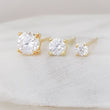 Load image into Gallery viewer, Tiny Sparkle Studs • CZ Set • Little Crystal Earring Studs • Delicate Stud Set • Multiple Piercing Set • Mixed Stud Set • Cubic Zirconia