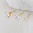 Load image into Gallery viewer, Tiny Sparkle Studs • CZ Set • Little Crystal Earring Studs • Delicate Stud Set • Multiple Piercing Set • Mixed Stud Set • Cubic Zirconia