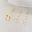 Load image into Gallery viewer, Tiny Sparkle Studs • CZ Set • Little Crystal Earring Studs • Delicate Stud Set • Multiple Piercing Set • Mixed Stud Set • Cubic Zirconia